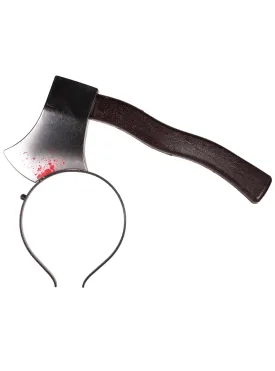 Bloody Axe Through The Head Halloween Costume Headband