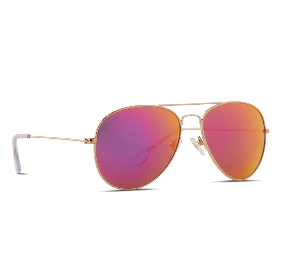 DIFF Charitable Eyewear Cruz Aviator - Non-Polarized Sunglasses