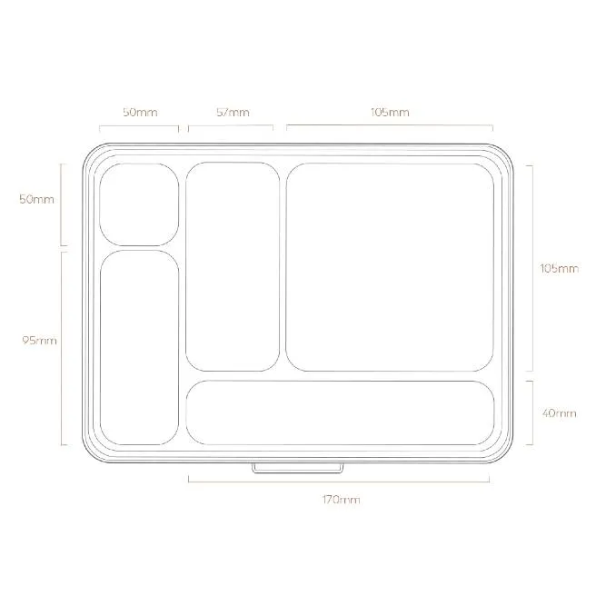 Nestling Stainless Steel Bento Box