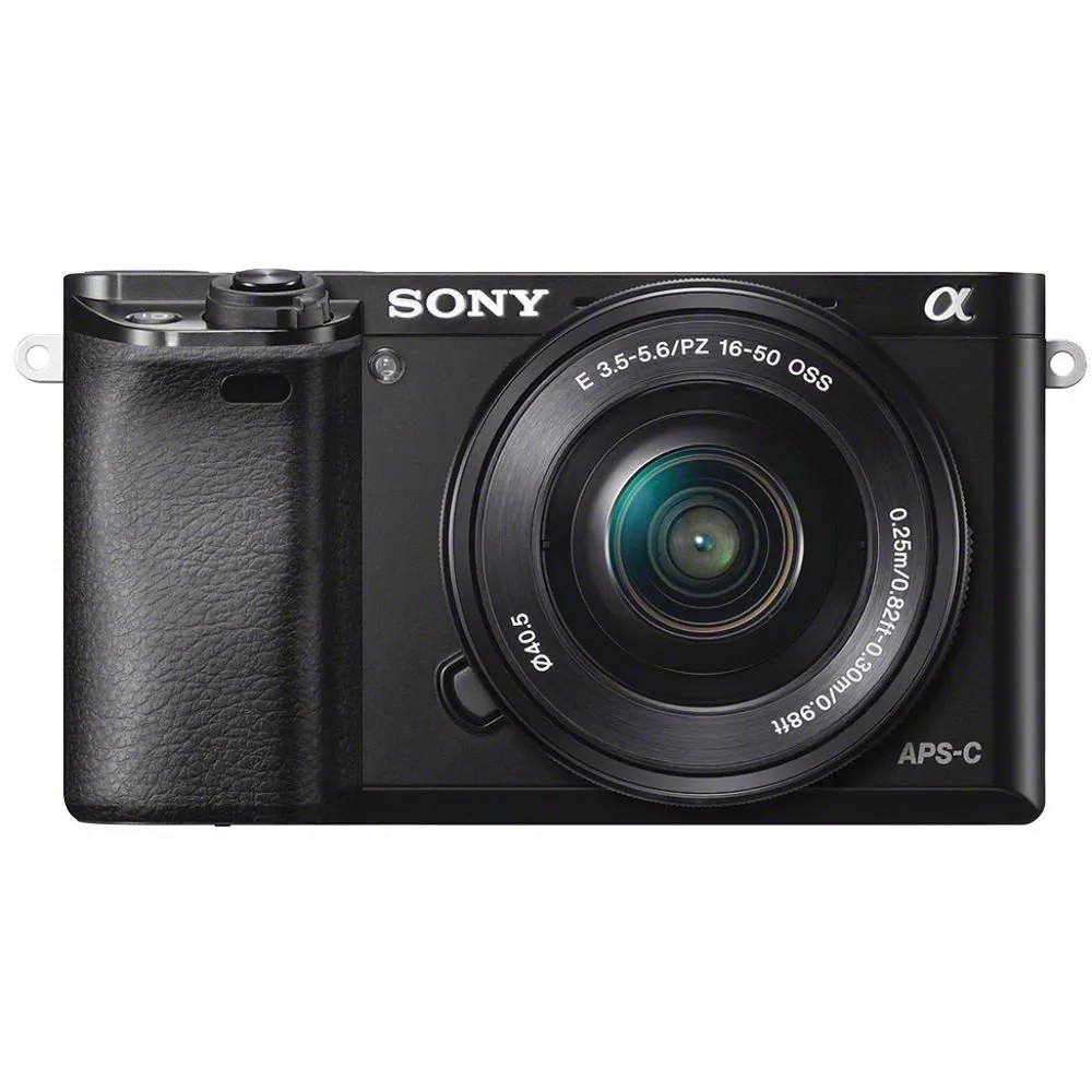 Sony Alpha a6000 Mirrorless Digital Camera with 16-50mm Lens (Black)   Sony E 55-210mm f/4.5-6.3 OSS E-Mount Lens 160GB Bundle