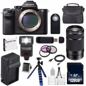 Sony Alpha a7R II Mirrorless Digital Camera (International Model)   Sony E 55-210mm f/4.5-6.3 OSS E-Mount Lens (Black) Innovative Bundle