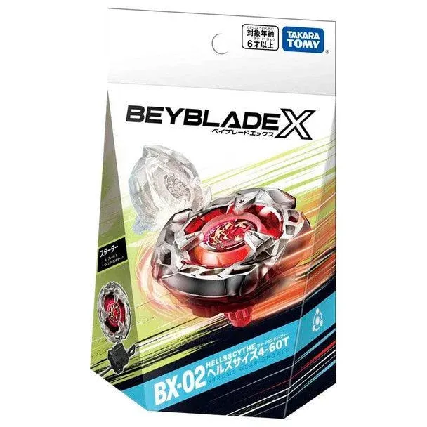 TAKARA TOMY Beyblade X Series 4 Bey Starter Pack: BX-01, BX-02, BX-03, BX-04 Pack of 4