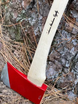 Traditional 4lb Axe- Painted Red Like your heart